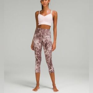 lululemon Align High-Rise Crop 23" Inseam Diamond Dye Mink Bery size 6